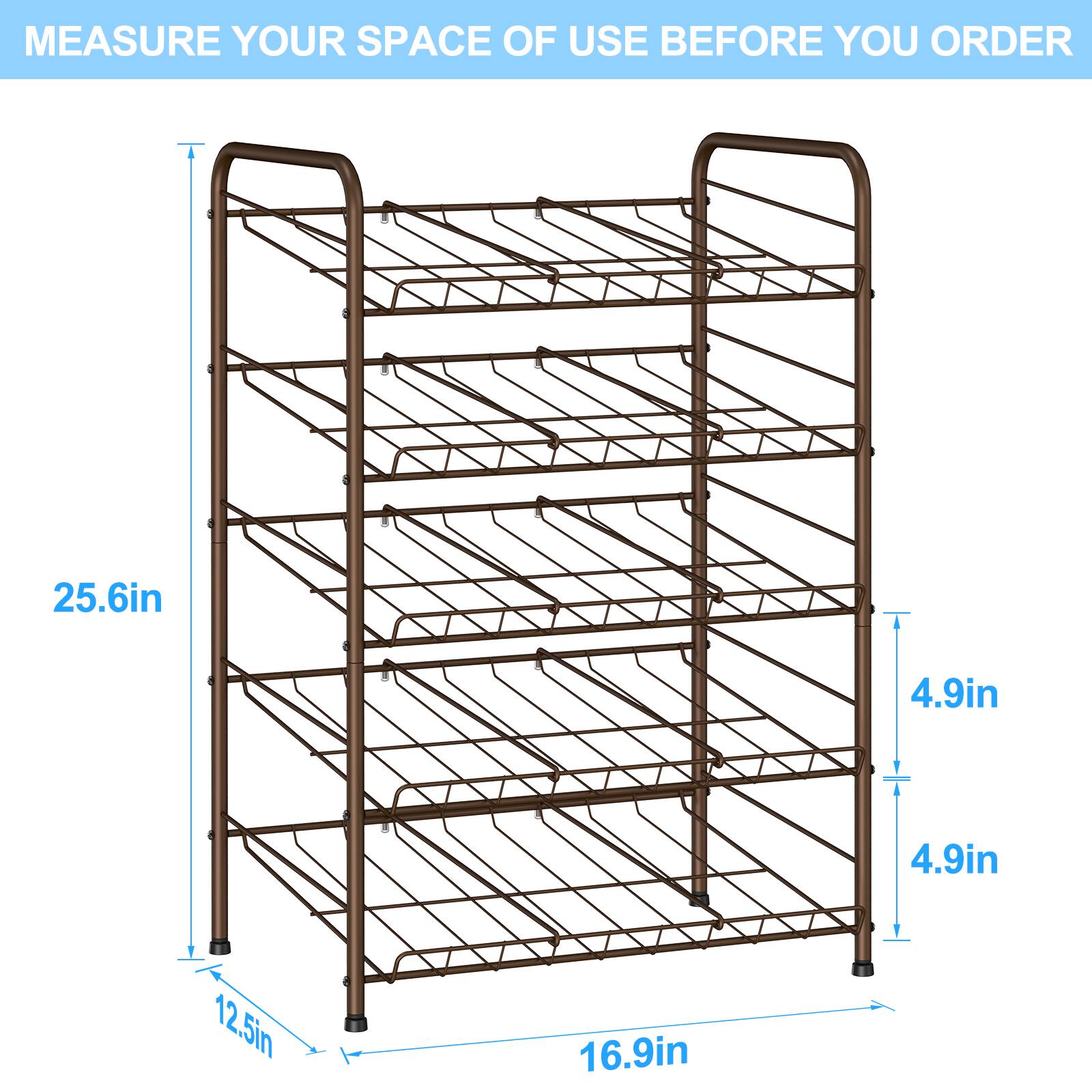 MEASURE YOUR SPACE OF USE BEFORE YOU ORDER

25.6in  
4.9in  
4.9in  
12.5in  
16.9in