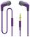 Front Standard. Incipio - f88 Hi-Fi Earbud Headphones - Violet.