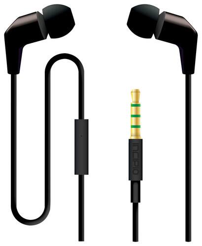 Front Standard. Incipio - f88 Hi-Fi Earbud Headphones - Black.