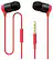 Front Standard. Incipio - f90 Hi-Fi Earbud Headphones - Red/Black.