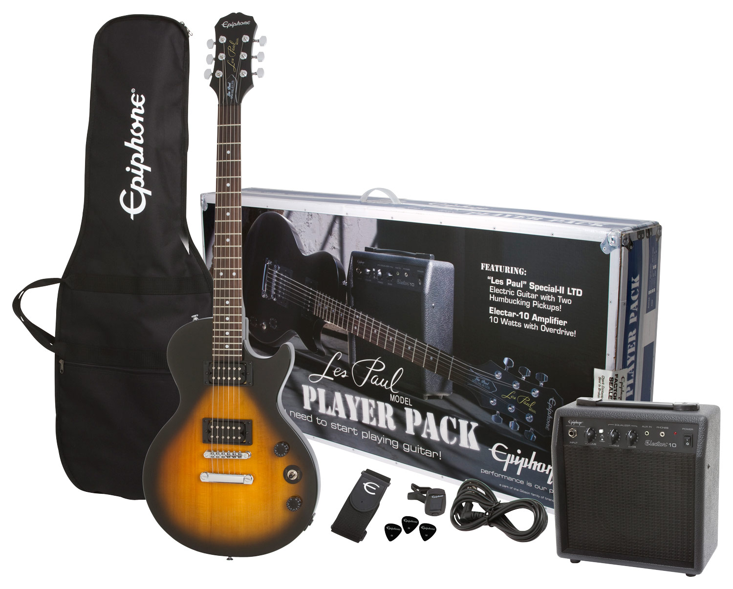 At afsløre buffet Nedgang Best Buy: Epiphone Les Paul Special-II LTD Electric Guitar Player Pack  Vintage Sunburst EPI PPEGEGL1 VS