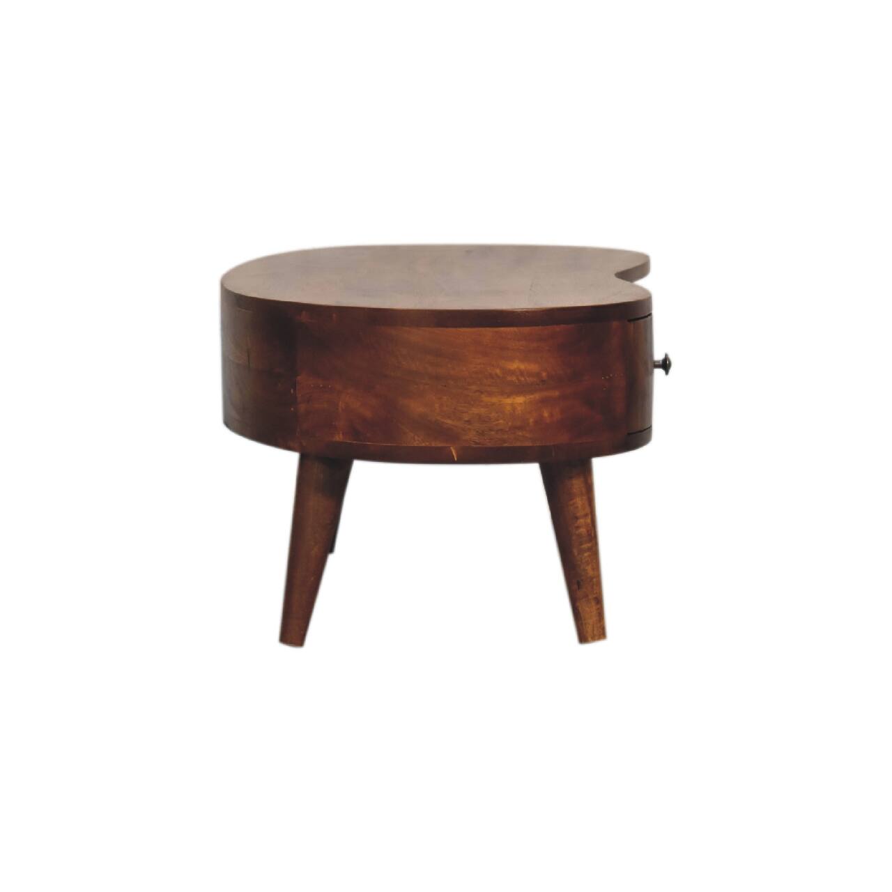 Alt View 6. Artisan Furniture - Artisan Furniture Solid Wood Mini Chesnut Wave Coffee Table - Brown.