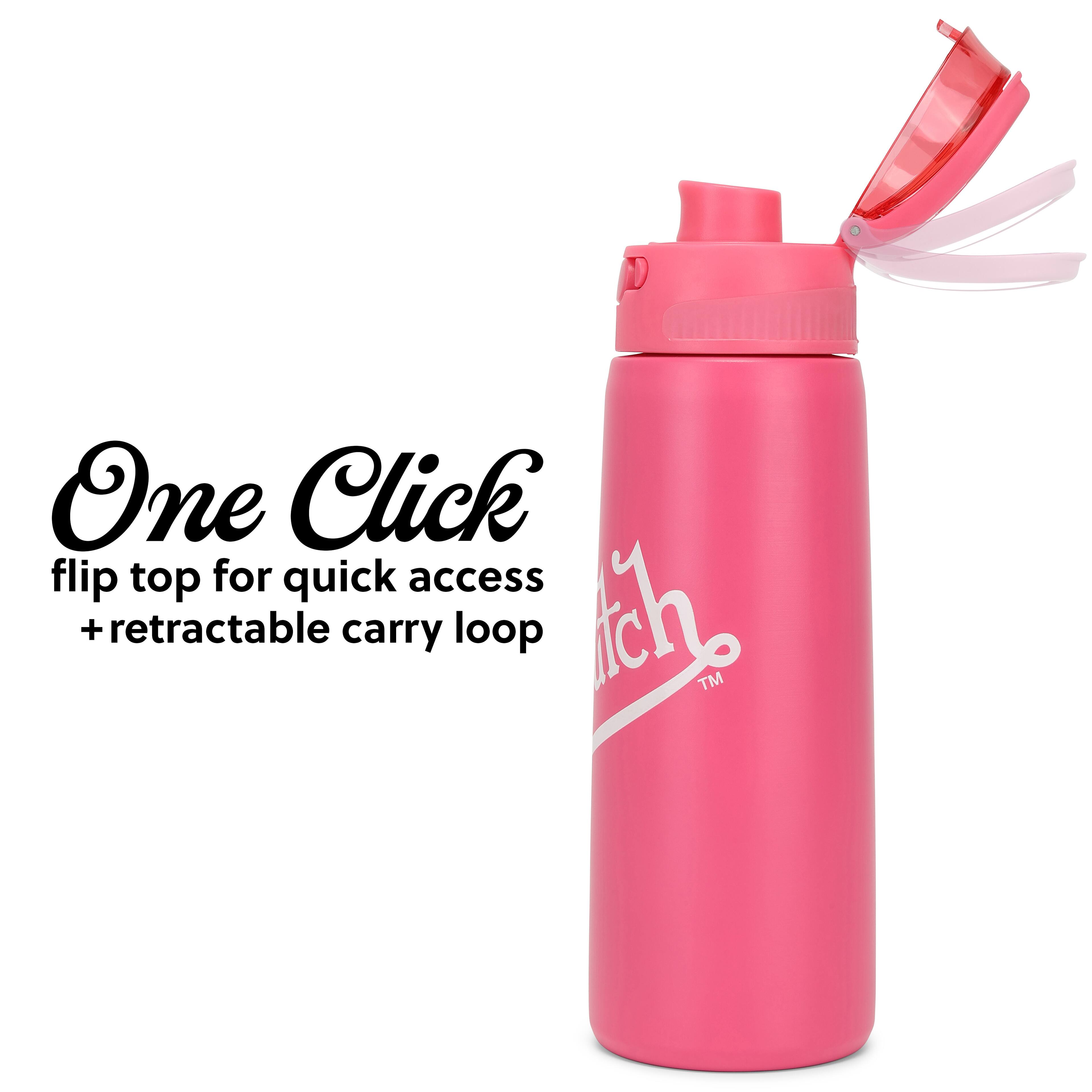 One Click flip top for quick access + retractable carry loop