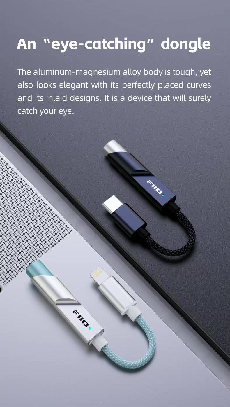 An "eye-catching" dongle

The aluminum-magnesium alloy body is tough, yet also looks elegant with its perfectly placed curves and its inlaid designs. It is a device that will surely catch your eye.

FIID