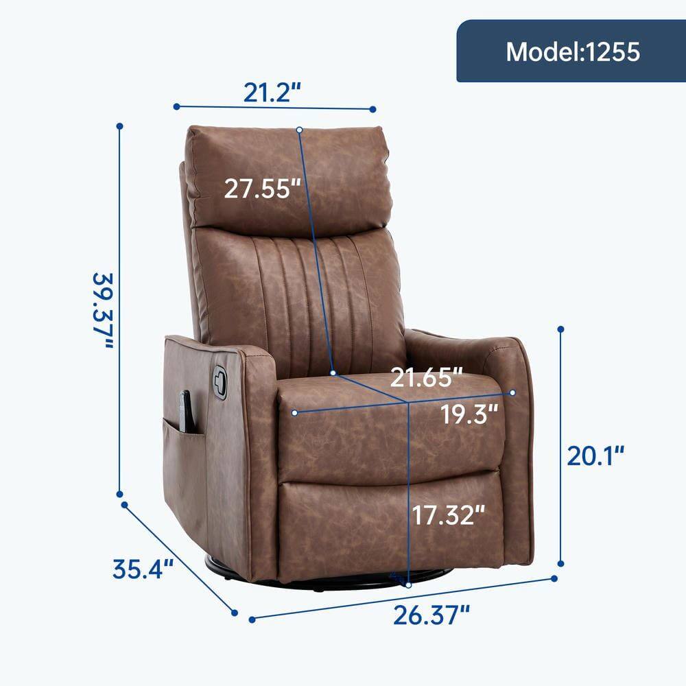 Model: 1255

- Width: 39.37"
- Depth: 35.4"
- Height: 27.55"
- Seat Height: 20.1"
- Seat Depth: 21.65"
- Arm Height: 21.2"
- Back Height: 27.55"
- Seat Width: 19.3"
- Arm Width: 17.32"
- Base Width: 26.37"