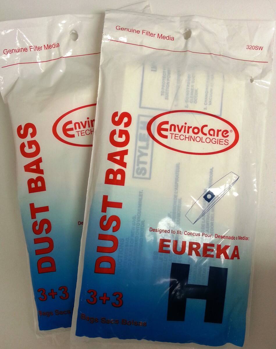EnviroCare - 6 Pack Replacement Part For Vacuum Bags Style H Canisters (2 Pack Bags) # compare to part 52323B-6 – Part 320SW