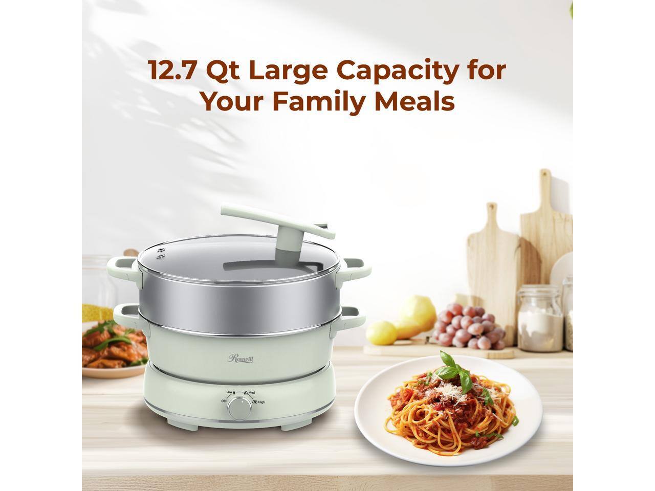 12.7 Qt Large Capacity for Your Family Meals