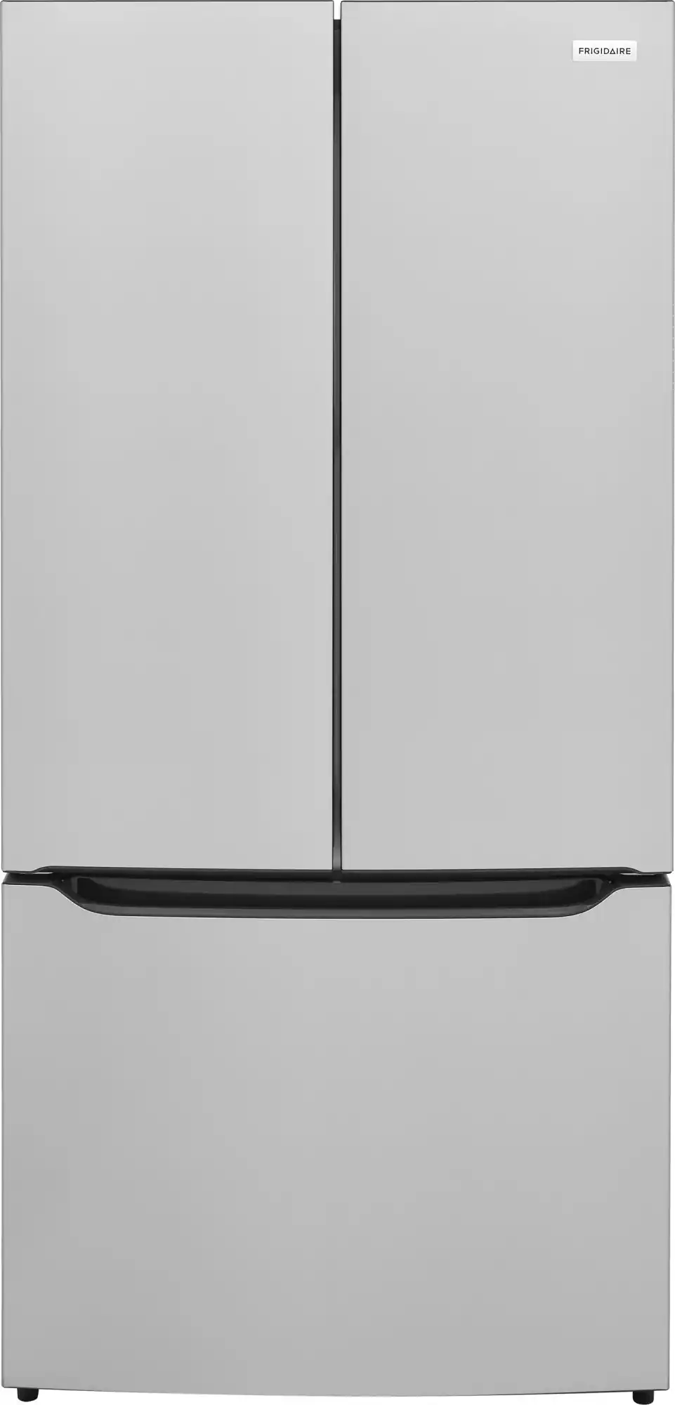 Front. Frigidaire - 20 Cu. Ft. Counter-Depth French Door Refrigerator with Internal Water Dispenser - Fingerprint-Resistant Stainless Steel Look.