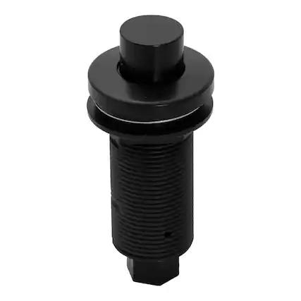 Front. Akicon - Akicon Brass Air Switch Kit for Garbage Disposal with Sink Top On/Off Push Button in Matte Black - Matte Black.