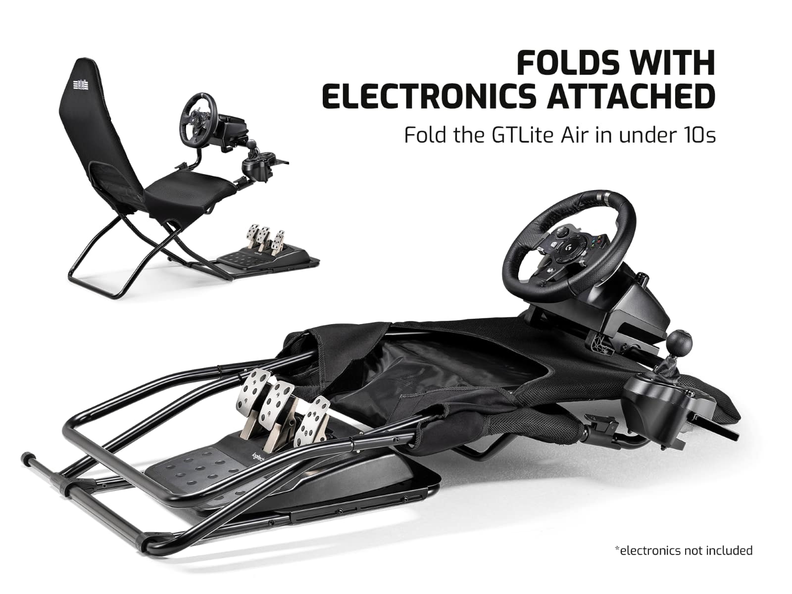 Next Level Racing - GTlite Air Foldable Cockpit - Black