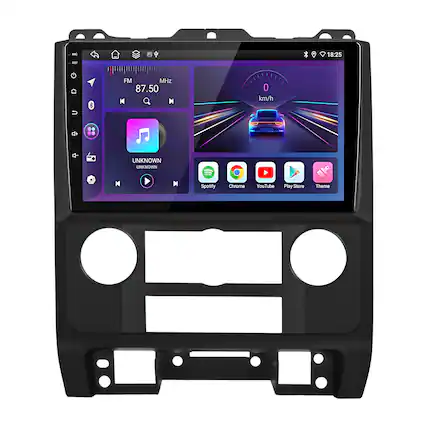 M 18:25 FM MHz 87.50 M 0 km/h + UNKNOWN UNKNOWN N Spotify Chrome YouTube Play Store Theme