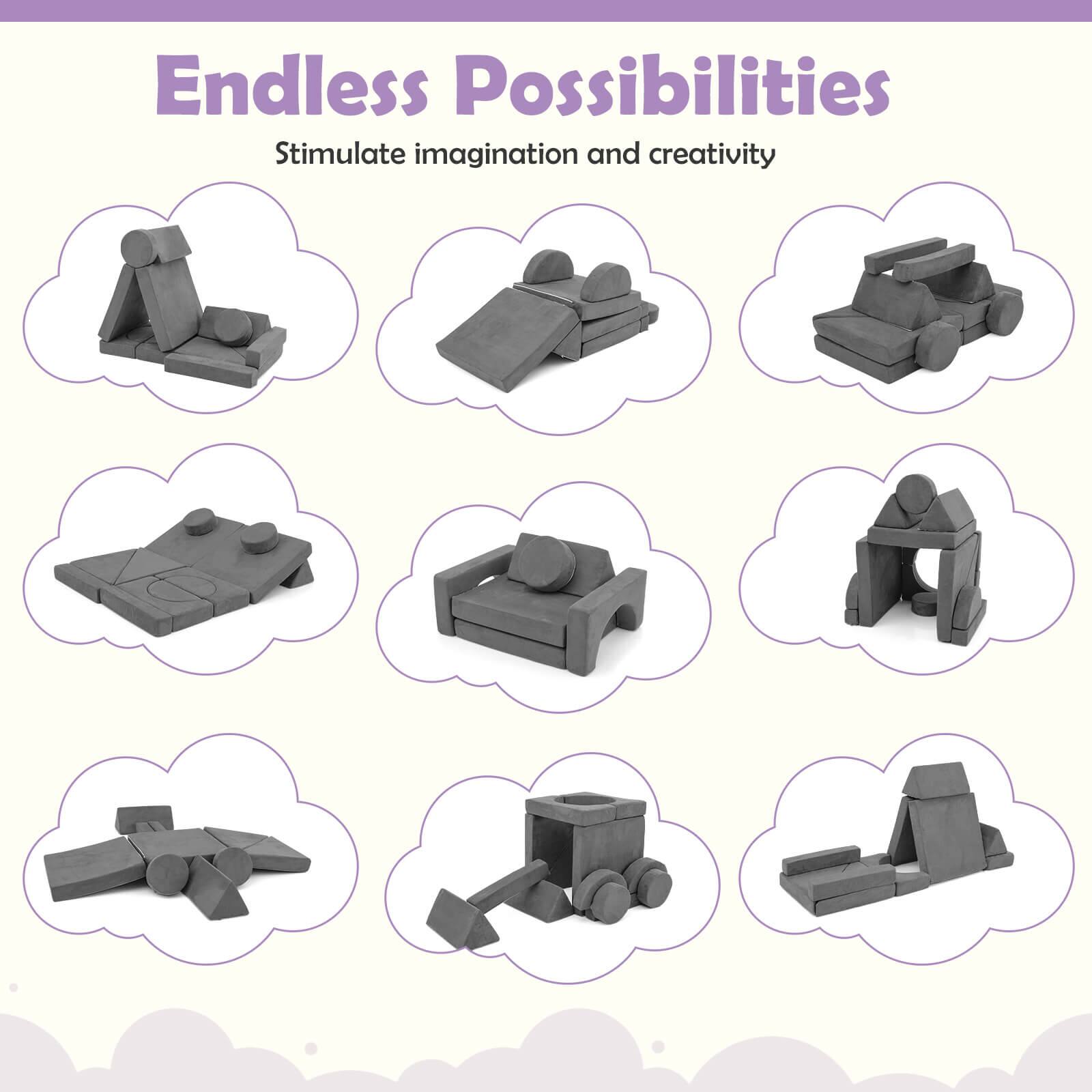 Endless Possibilities  
Stimulate imagination and creativity