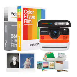 Polaroid Originals - Polaroid Flip Instant Camera with Sonar Autofocus (White) with Film and Film Kit