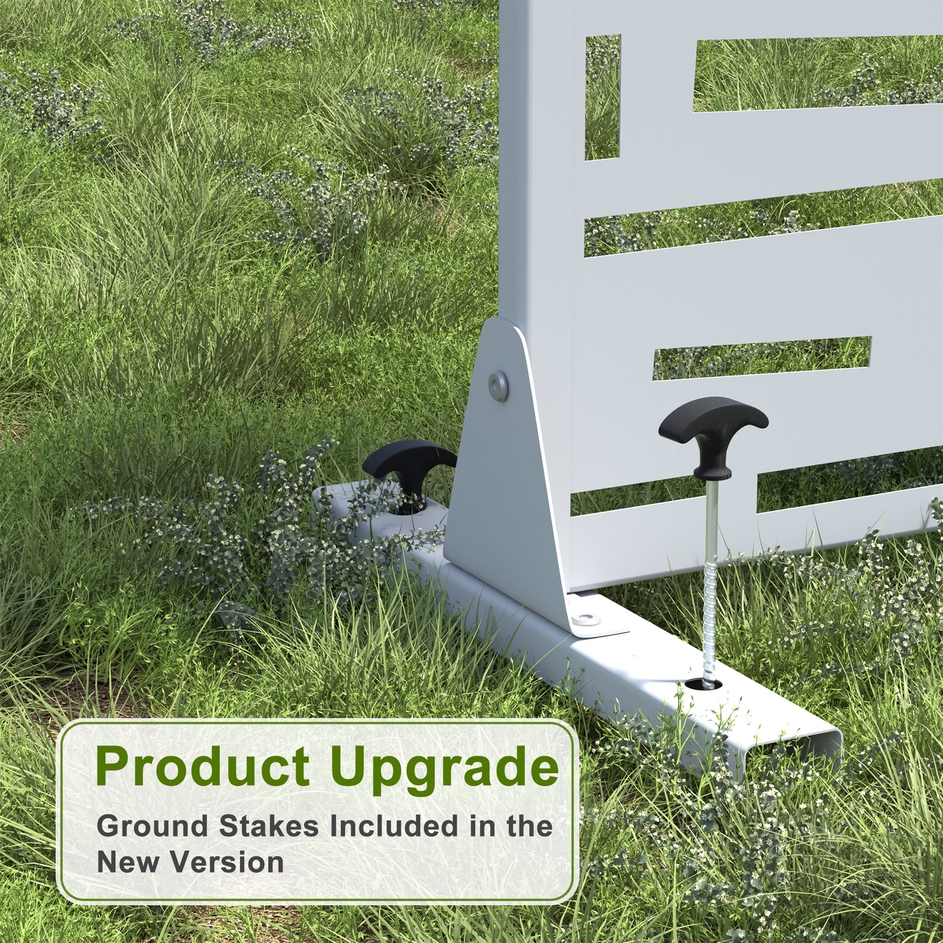 Product Upgrade  
Ground Stakes Included in the New Version