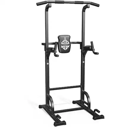 Front. Sportsroyals - Sportsroyals Power Tower Pull Up Bar Station, 450LBS Stable Pull Up Dip Station for Home Gym Strength Training Equipment - Black.