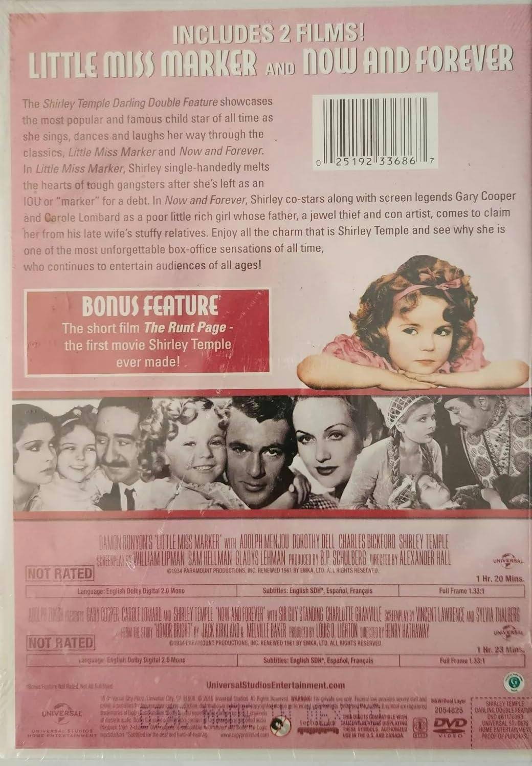 Angle. Shirley Temple: Little Miss Marker/Now and Forever (DVD New Box Art) [DVD].