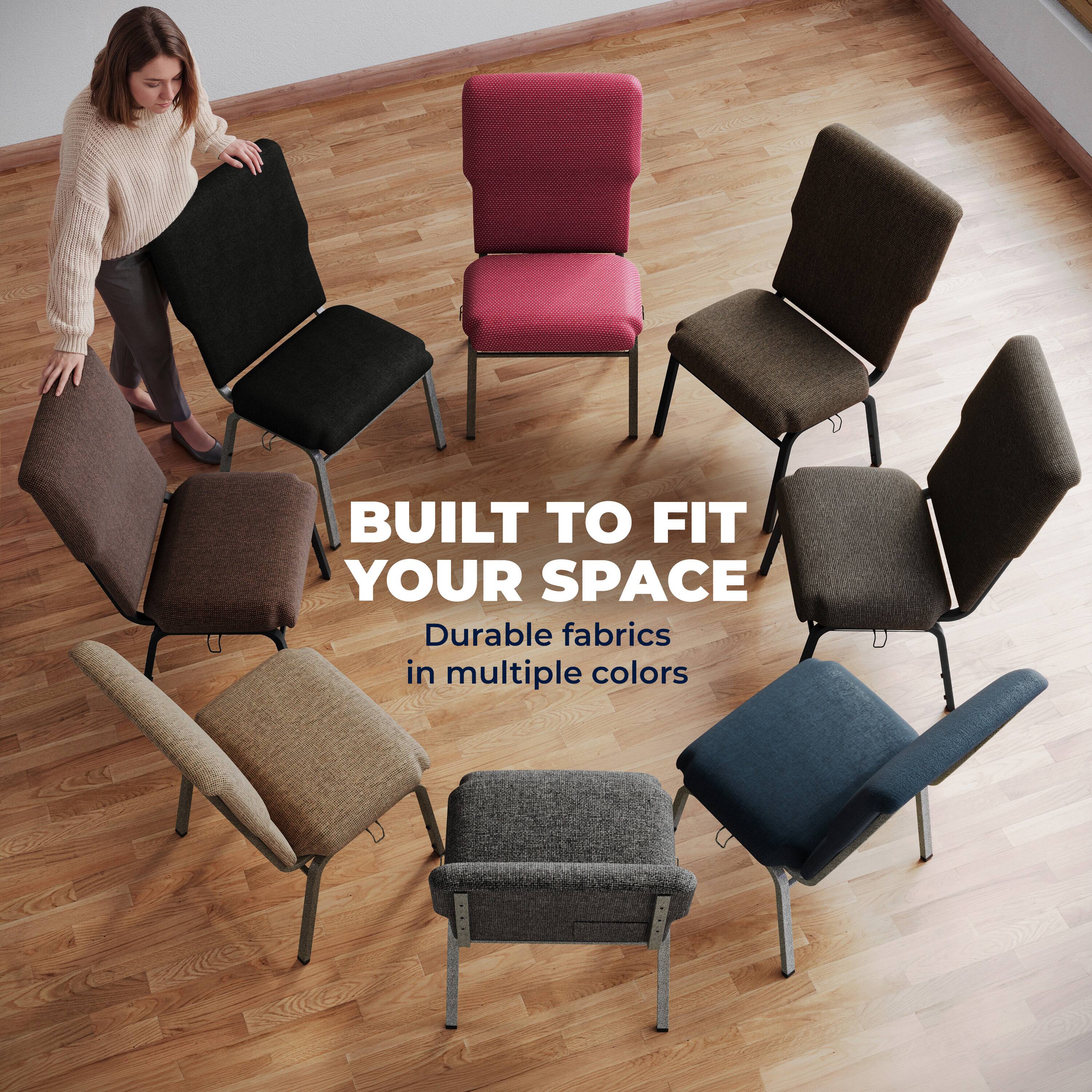 BUILT TO FIT YOUR SPACE  
Durable fabrics in multiple colors