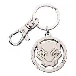 SalesOne LLC - Marvel Black Panther Wakanda Forever Panther Symbol Keychain - Silver