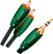 Angle Zoom. AudioQuest - Evergreen 3.3' Analog Interconnect Cable - Green.
