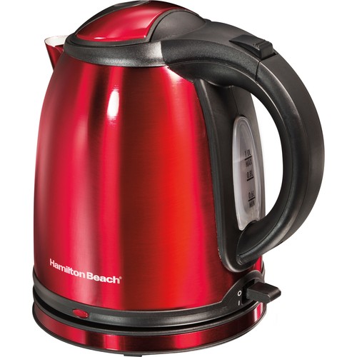 Best Buy: Hamilton Beach 1 Liter Electric Kettle (40997) Red, Stainless  Steel 40997