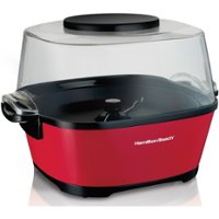 Hamilton Beach - 24-Cup Hot Oil Popcorn Popper - Red - Front_Zoom