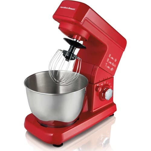 Hamilton Beach - 6 Speed Stand Mixer (63328) - Red-Front_Standard 