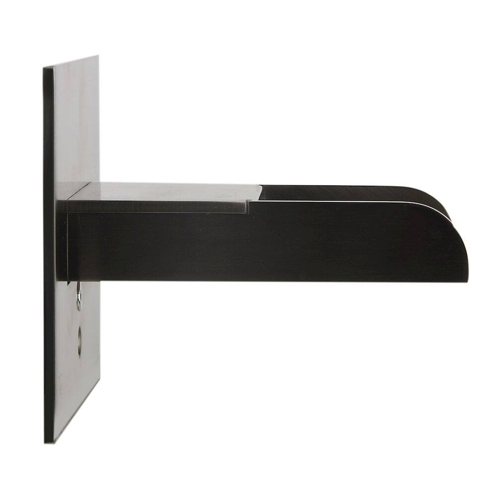 Left. Alfi - Brushed Nickel Waterfall Tub Filler - Brushed Nickel.