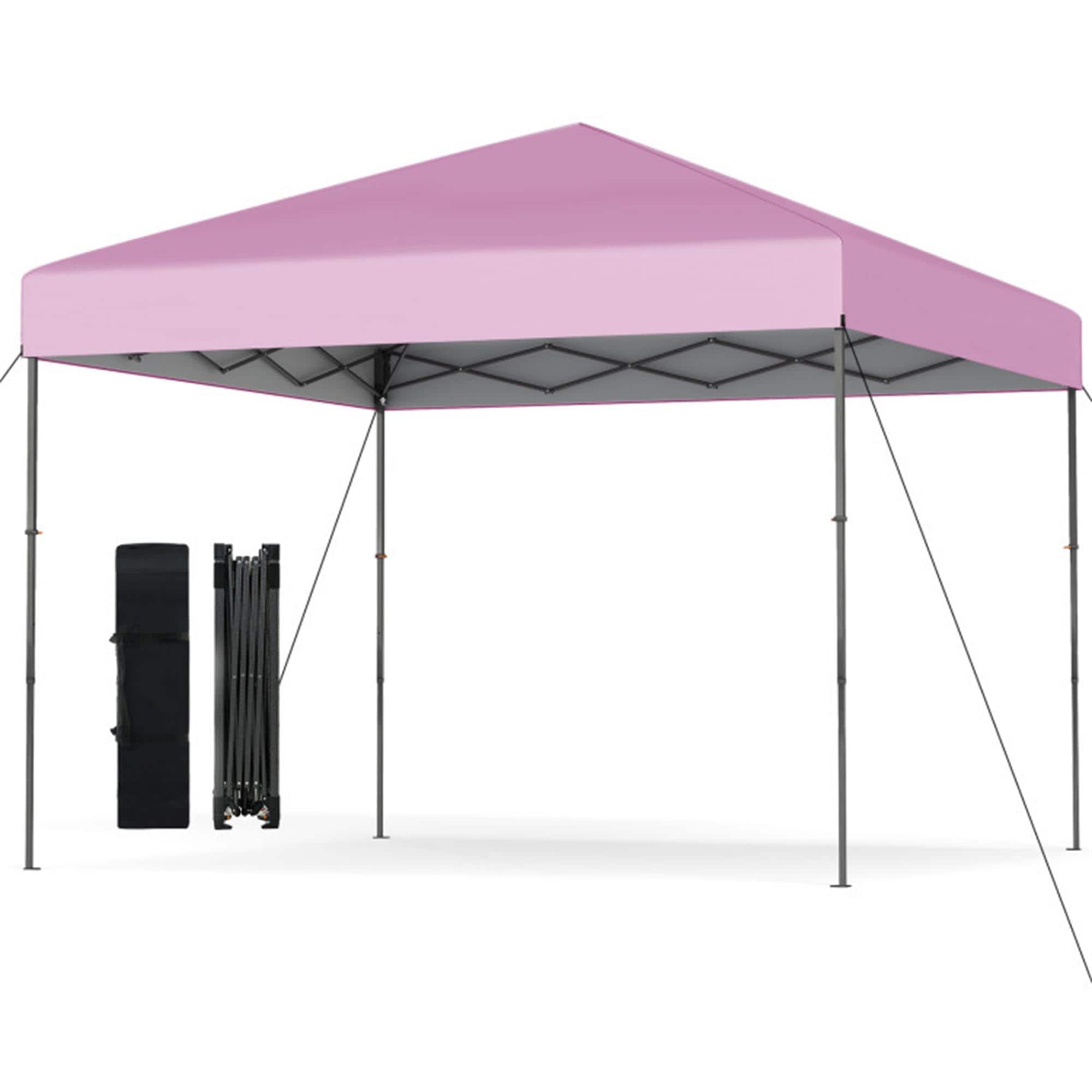 Boyel Living - Pop Up Canopy Tent 120-in W x 120-in D x 84-in H - Pink
