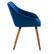 Alt View Zoom 13. CorLiving - Ayla Velvet Side Chair - Navy Blue.