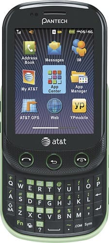 Front Standard. Pantech - Pursuit II Mobile Phone - Green (AT&T).
