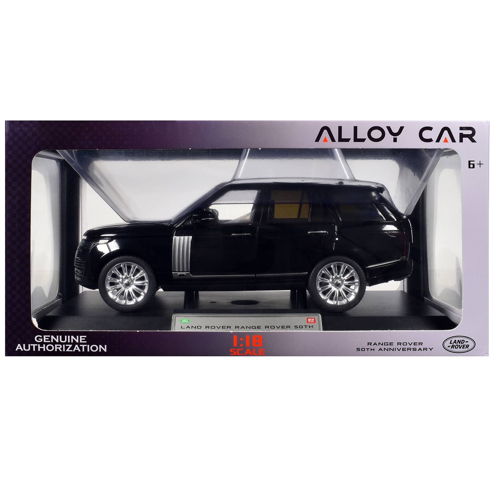 ALLOY CAR  
6+  
GENUINE AUTHORIZATION  
LAND ROVER RANGE ROVER 50TH 1:18 SCALE  
RANGE ROVER 50TH ANNIVERSARY