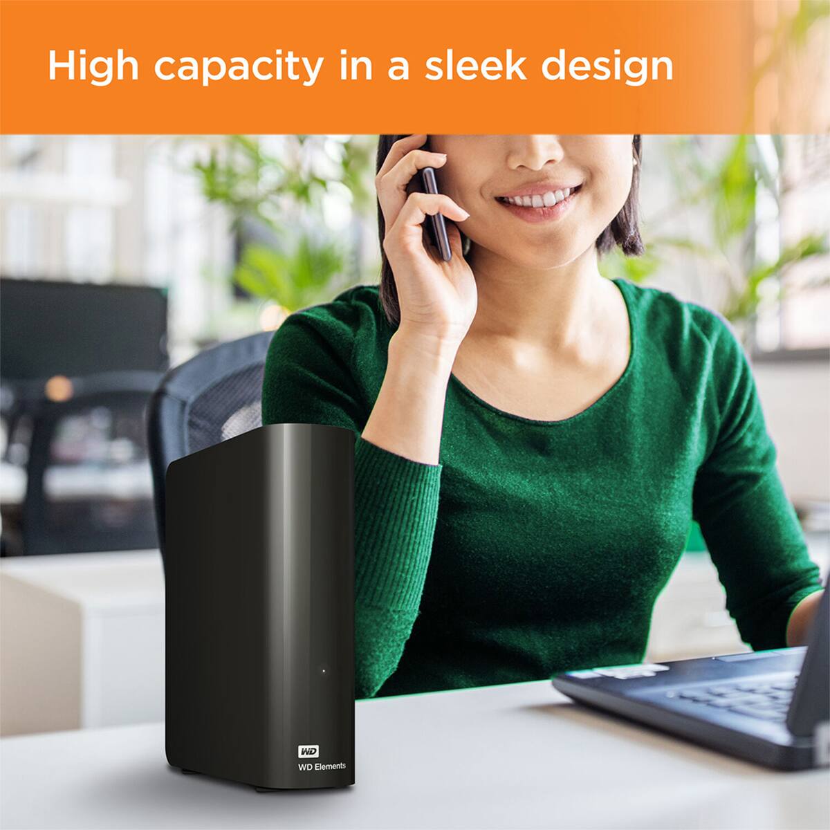 High capacity in a sleek design  
WD Elements