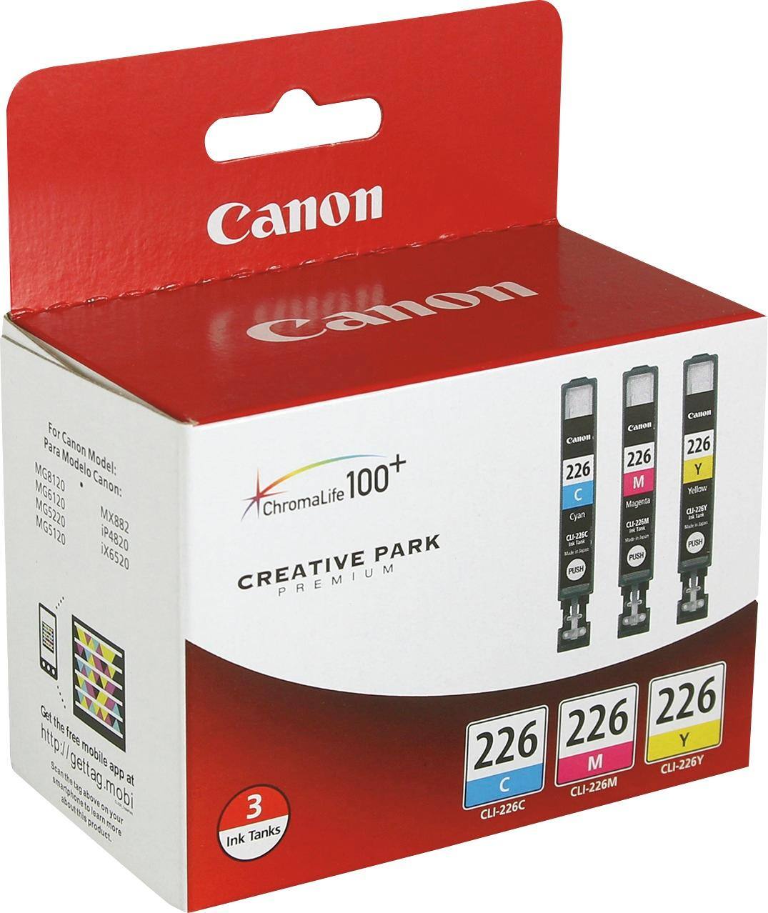 Alt View 11. Canon - CLI-226 4-Pack Ink Cartridges + Photo Paper - Black/Cyan/Magenta/Yellow.