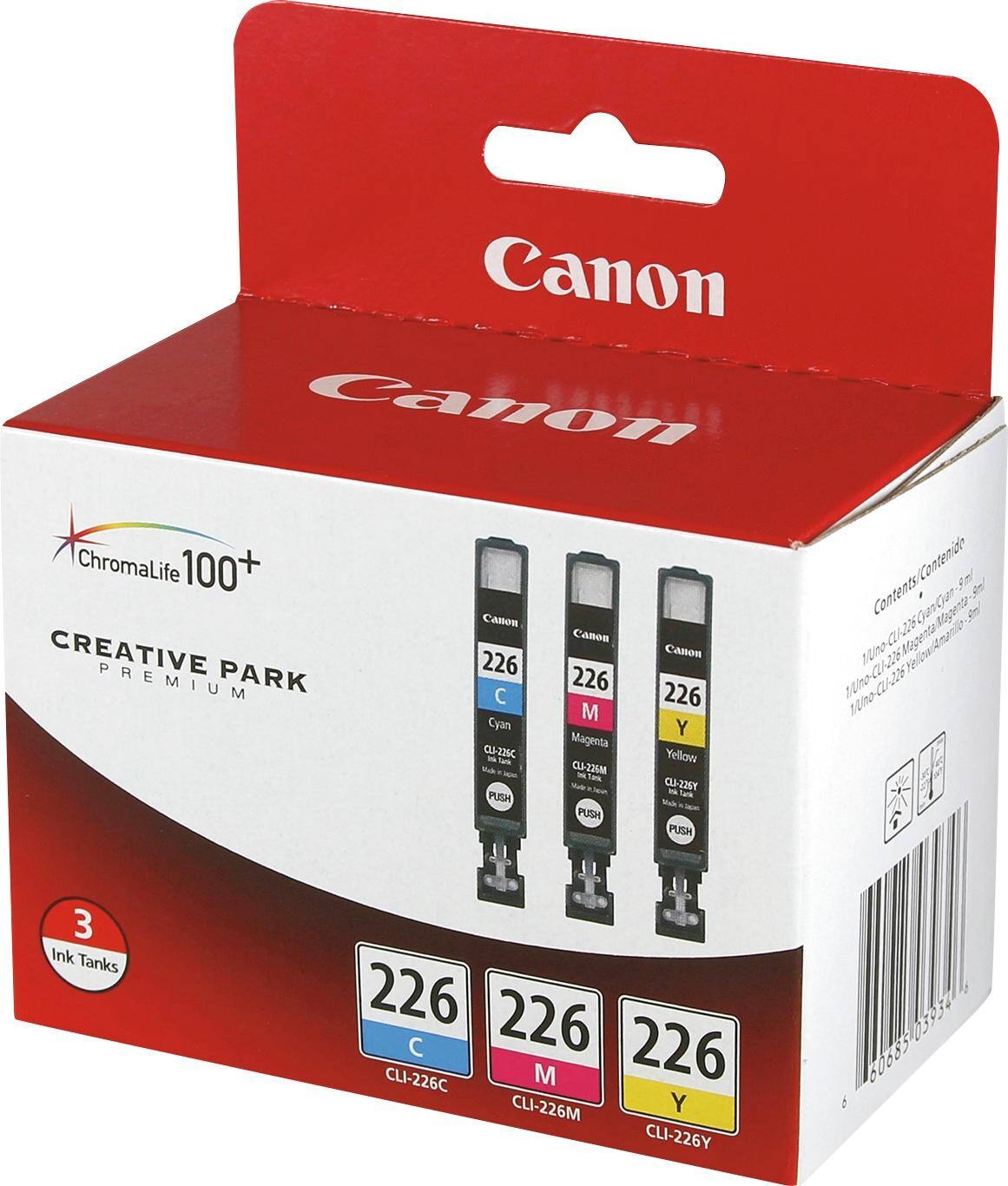 Alt View 12. Canon - CLI-226 4-Pack Ink Cartridges + Photo Paper - Black/Cyan/Magenta/Yellow.