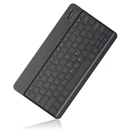 Stock Preferred - 12 Inch Ultrathin 4mm Wireless Bluetooth Keyboard for iPad Samsung Tablet iPhone - Black