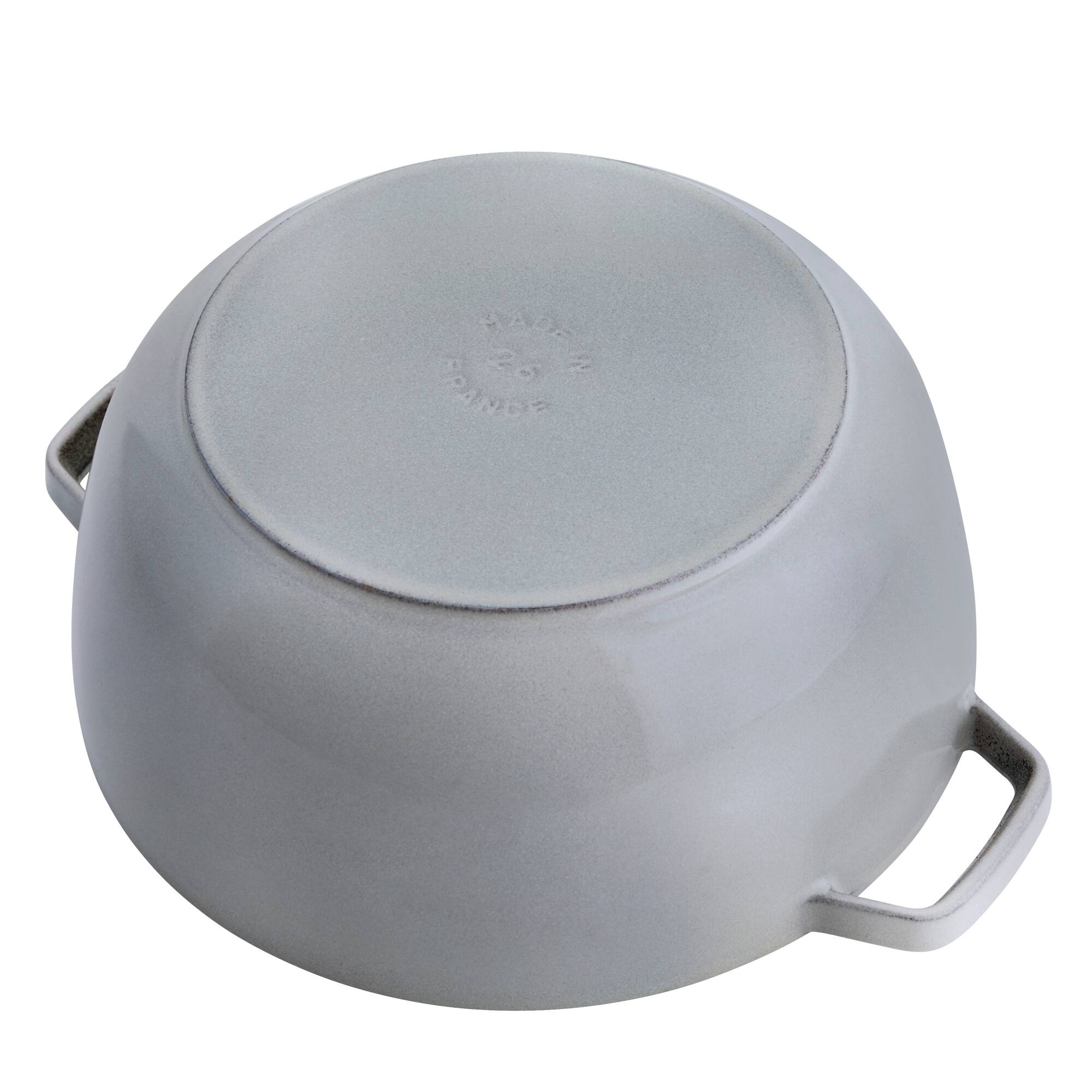 Alt View 5. Staub - Staub Cast Iron Essential French Oven, Dutch Oven, 5-quart, serves 5-6, Made in France - Graphite Grey - Graphite Grey.