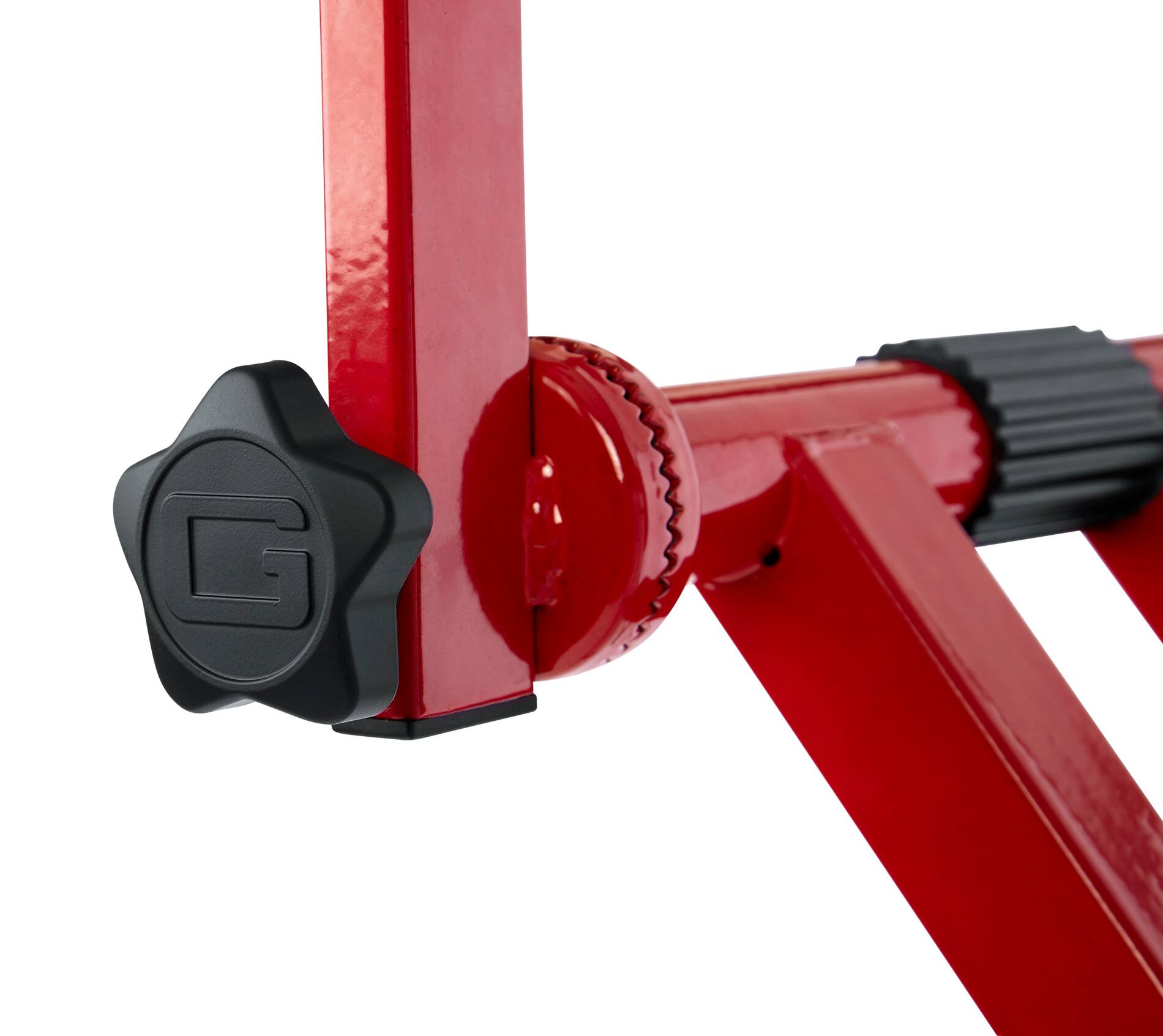 Alt View 12. Gator Frameworks - Heavy-Duty 2-Tier X Stylee Keyboard Stand - Red.