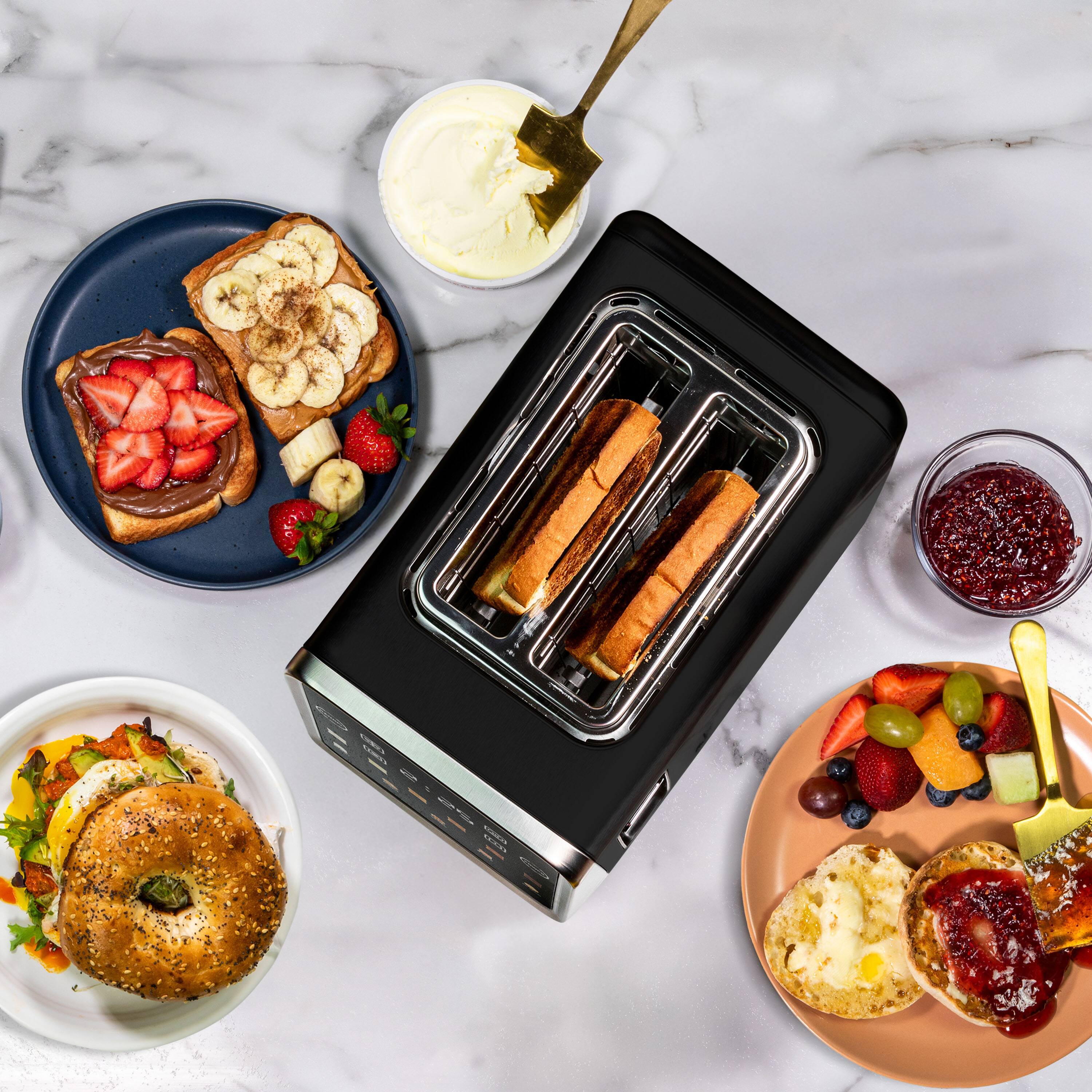 Alt View 2. Inspirex - 2-Slice Touchscreen Toaster - Black.
