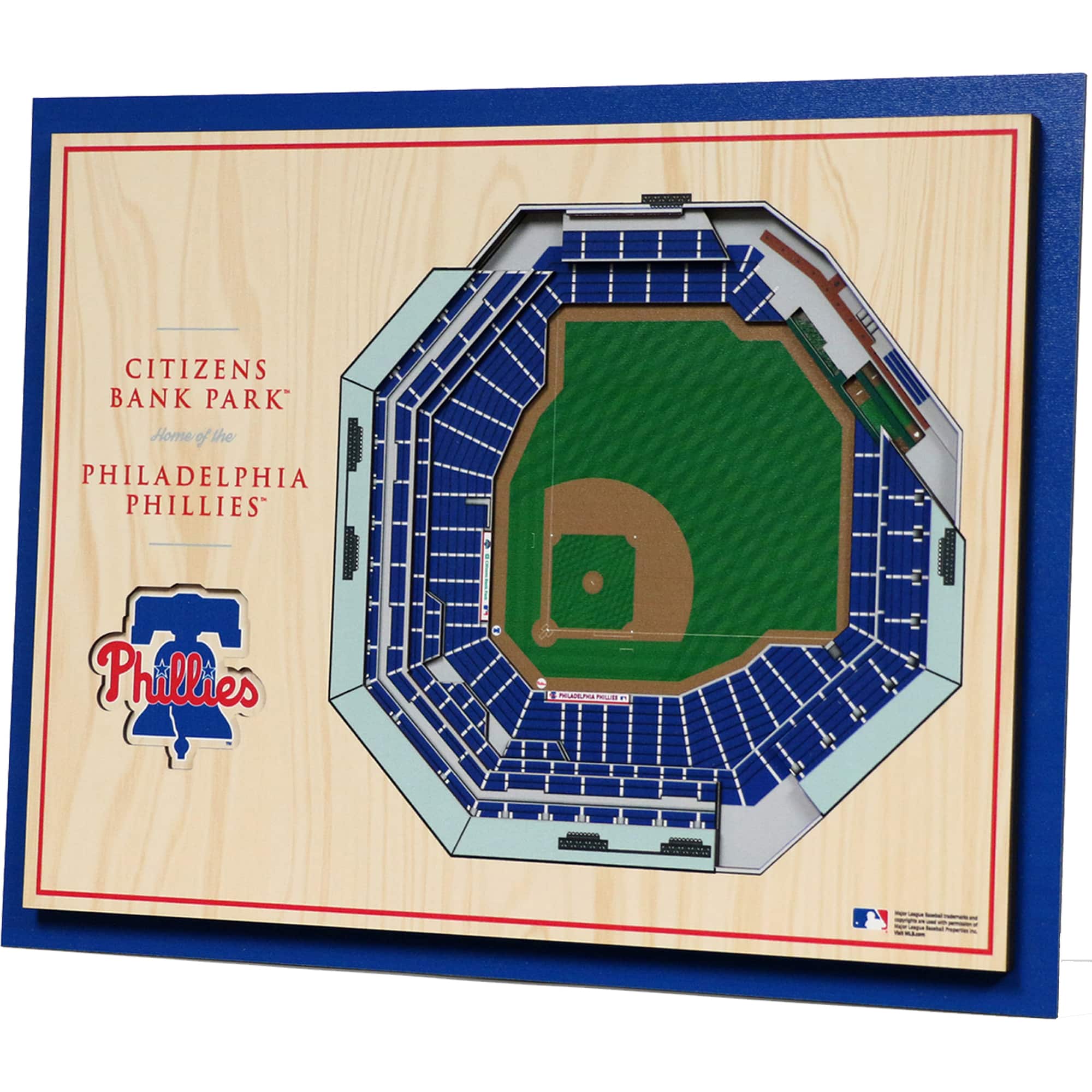 YouTheFan - 17'' x 13'' 5-Layer 3D StadiumViews Wall Art - Brown