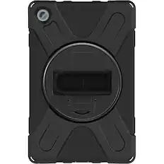 Front. SaharaCase - Protection Hand Strap Series Case for Lenovo Tab M10 Plus (3rd Gen) - Black.