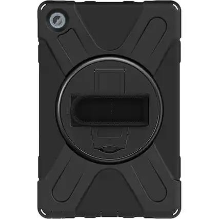 Front. SaharaCase - Protection Hand Strap Series Case for Lenovo Tab M10 Plus (3rd Gen) - Black.