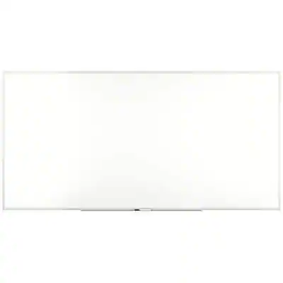 Front. TRU RED - TRU RED™ Melamine Dry Erase Board, Gray Frame, 8' x 4' (TR59351) - Gray.