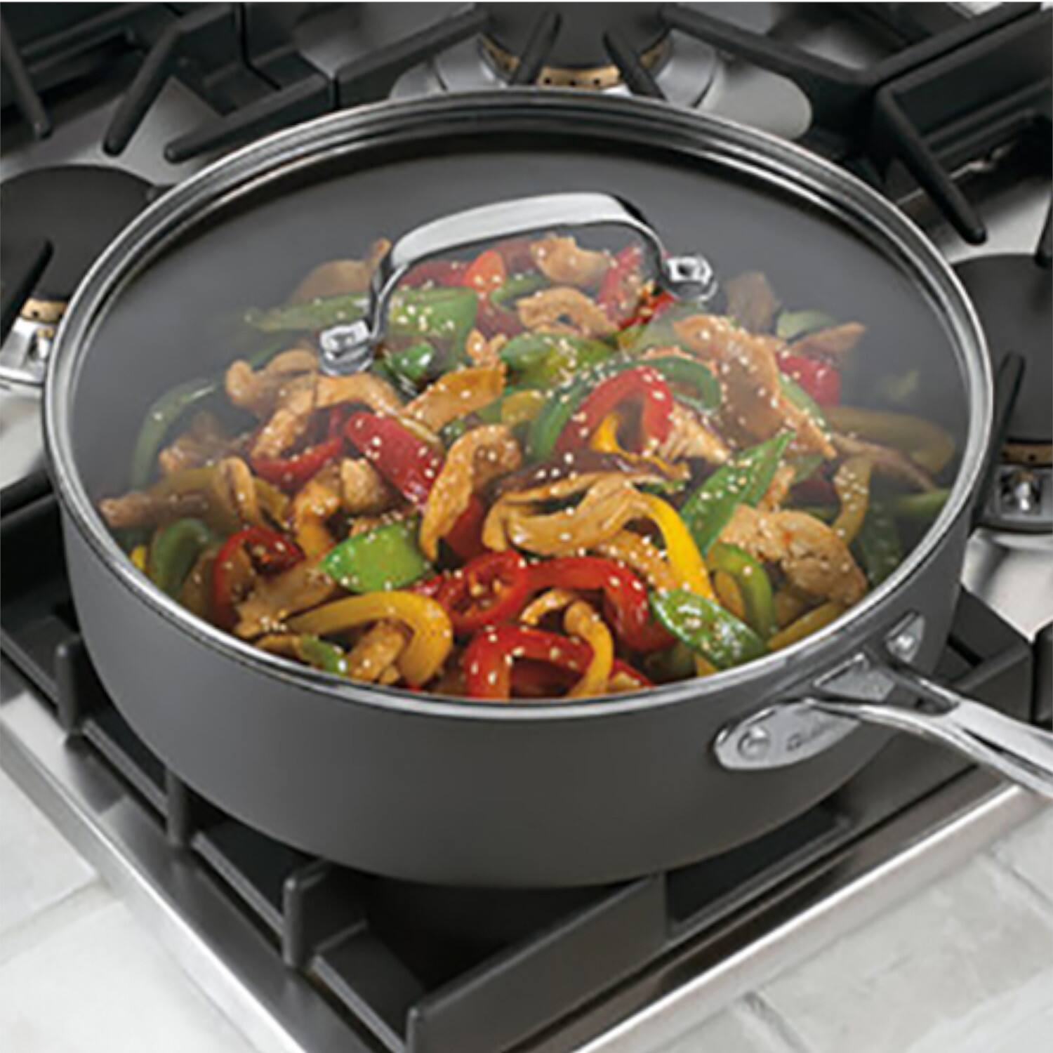 Alt View 1. Cuisinart - Chef's Classic Hard Anodized 14 Piece Cookware Set 66-14N - Black.