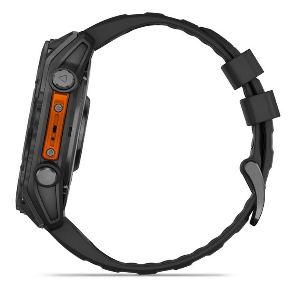 Alt View 6. Garmin - Fenix 8 51mm Smatwatch, Slate Gray w/ Black Silicone Band + Accessories Bundle - Slate Gray.