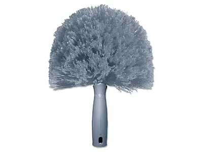 Front. Unger - Unger CobWeb Telescoping Duster, Gray (COBW0) - Gray/Silver.