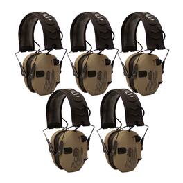 Walkers - Walker’s Razor Shooting Muffs (Distressed Flag) 5-Pack - Tan