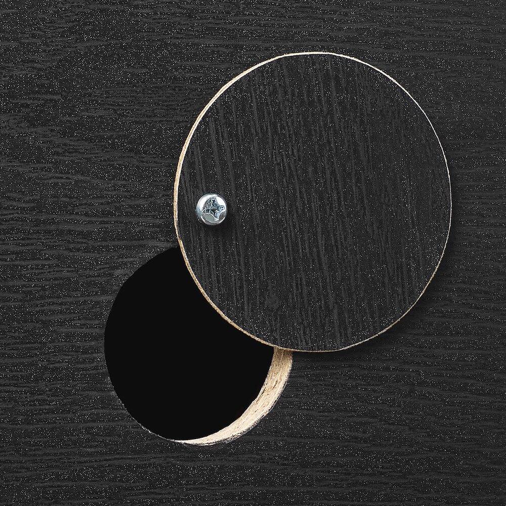 Alt View 4. Crosley Furniture - Wesley Sideboard - Black.