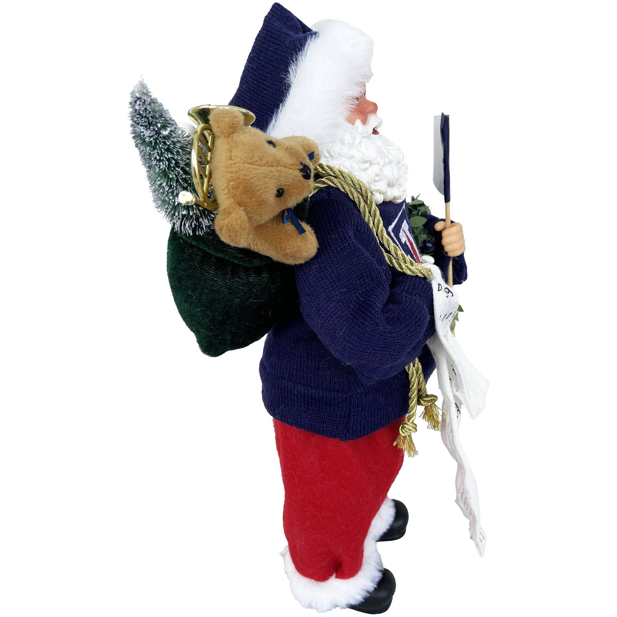Alt View 3. Santa's Workshop - Arizona Wildcats 12" Santa Figure - Blue.