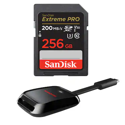 SanDisk Extreme PRO
200 MB/s
V30 XC I
3 10
256 GB
SanDisk
