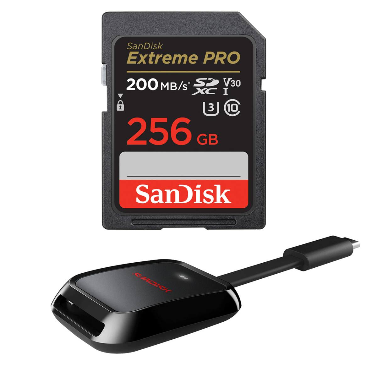 SanDisk Extreme PRO  
200 MB/s  
V30 XC I  
3 10  
256 GB  
SanDisk